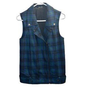 Tartan plaid vest